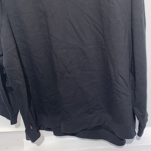 Levi's Women's Black Plus Reese Fringe Crew Neck Pullover Sweatshirt Size 3X - Picture 9 of 9